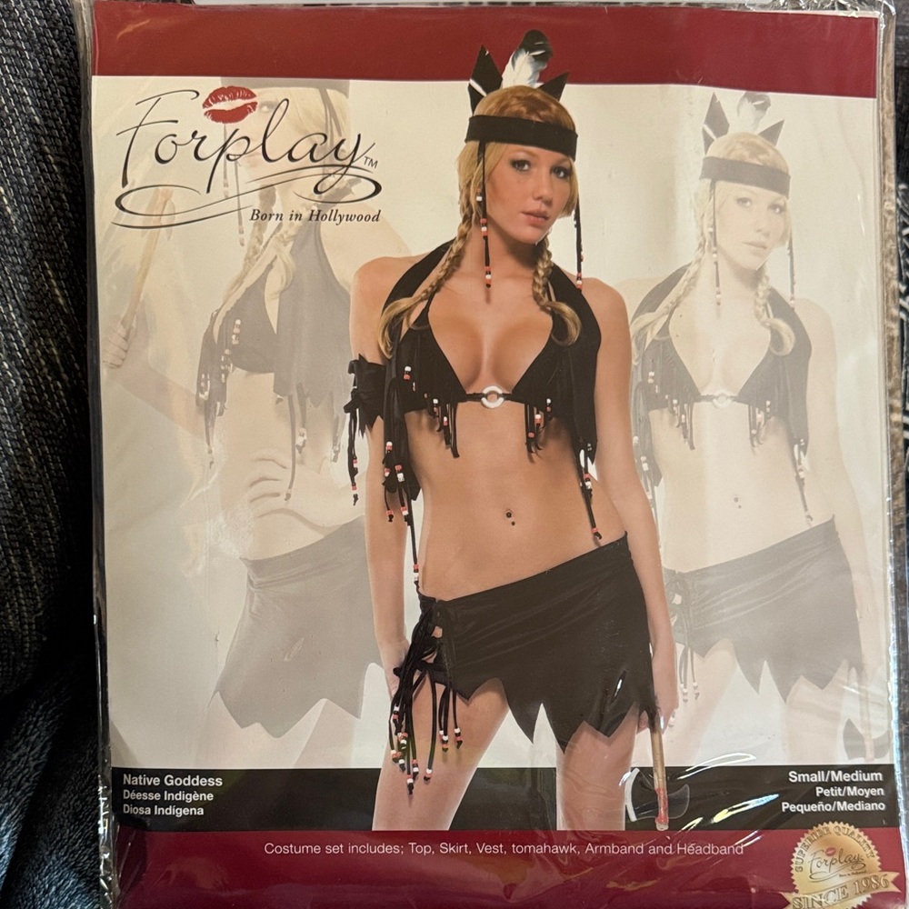 Forplay Black Fringe Costume Set